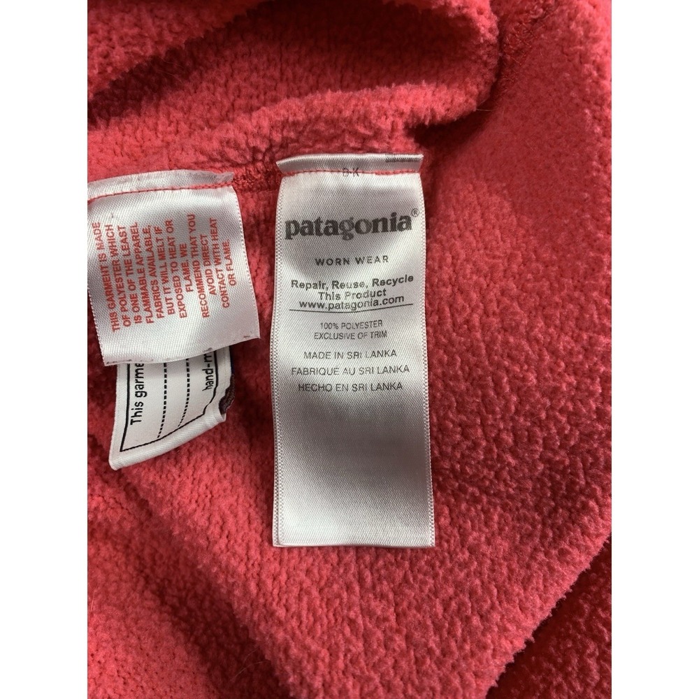 Patagonia Better Sweater 1/4 Zip Youth XL 14 Pink Fleece Pullover - Picture 8 of 10